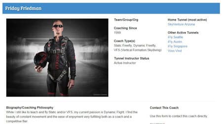 Coach Profile Page