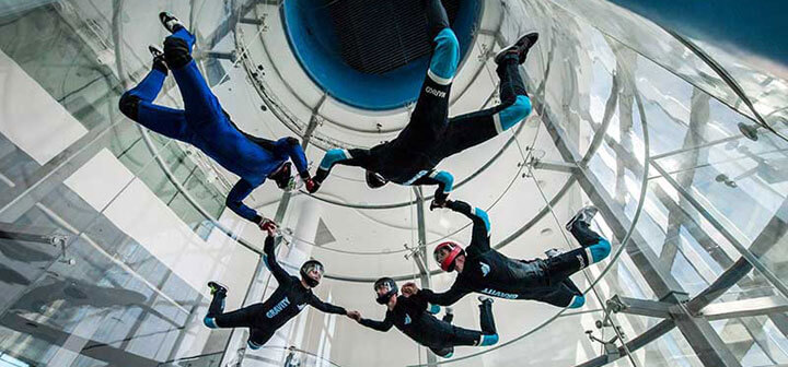 Early Flights in the new Gravity Indoor Skydiving Wind Tunnel